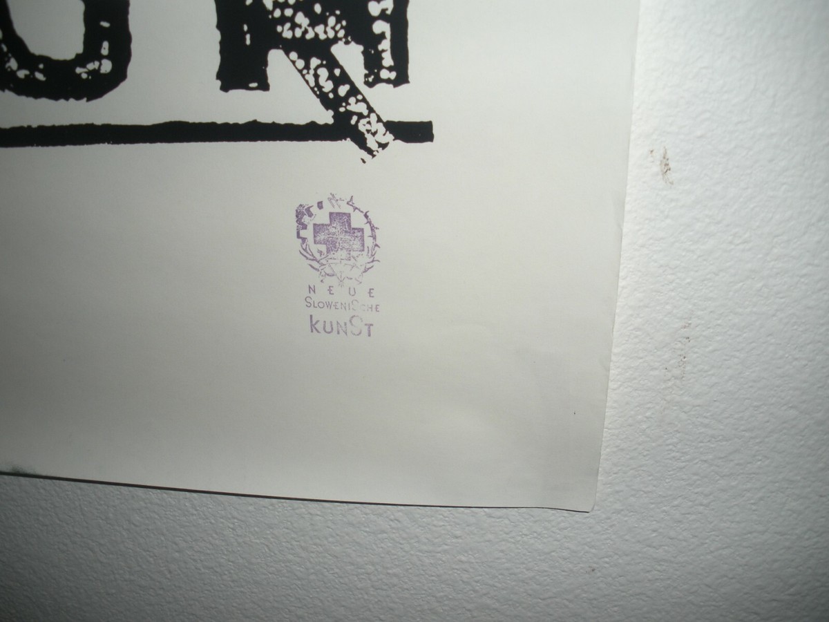 Vtg 1980's RARE Laibach Slovenia NSK Neue Slowenische Kunst Vtg 1980's RARE Laibach Slovenia NSK Neue Slowenische Kunst