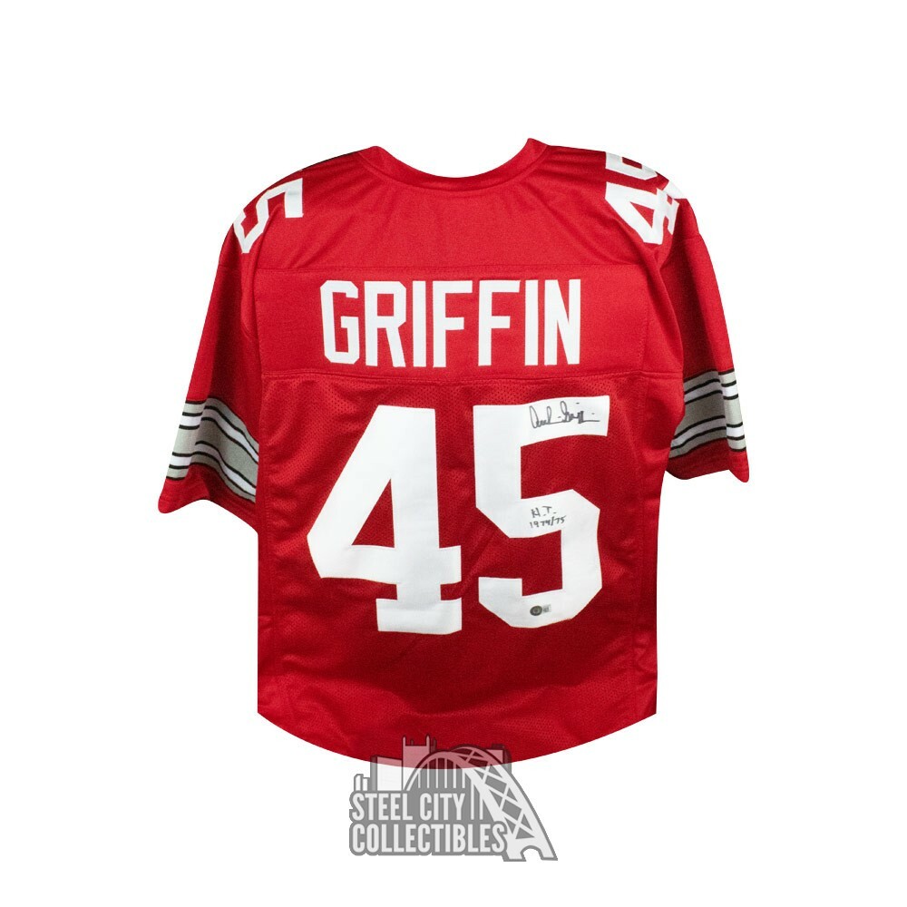 Archie Griffin Autographed Signed Ohio State HT 1974/75 Custom Football Jersey - BAS 