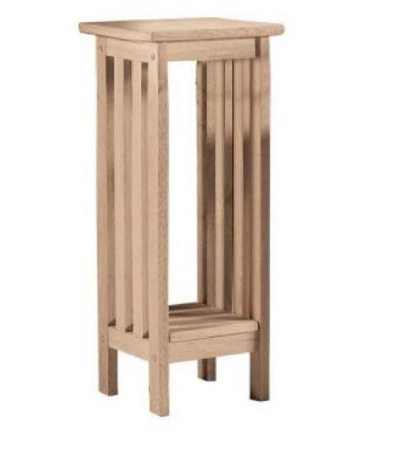 Unfinished Mission Style End Side Table Plant Stand 24 High Home Decor