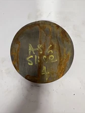 Single Slice A36 Hot Roll Steel Round Bar Stock 3 1/2” OD x ~3/8”
