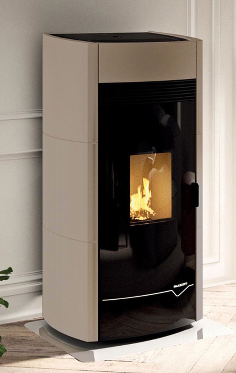 Palazzetti Linda 9 Airtight Airtight Pellet Stove 9Kw Ceramic Coffee | eBay