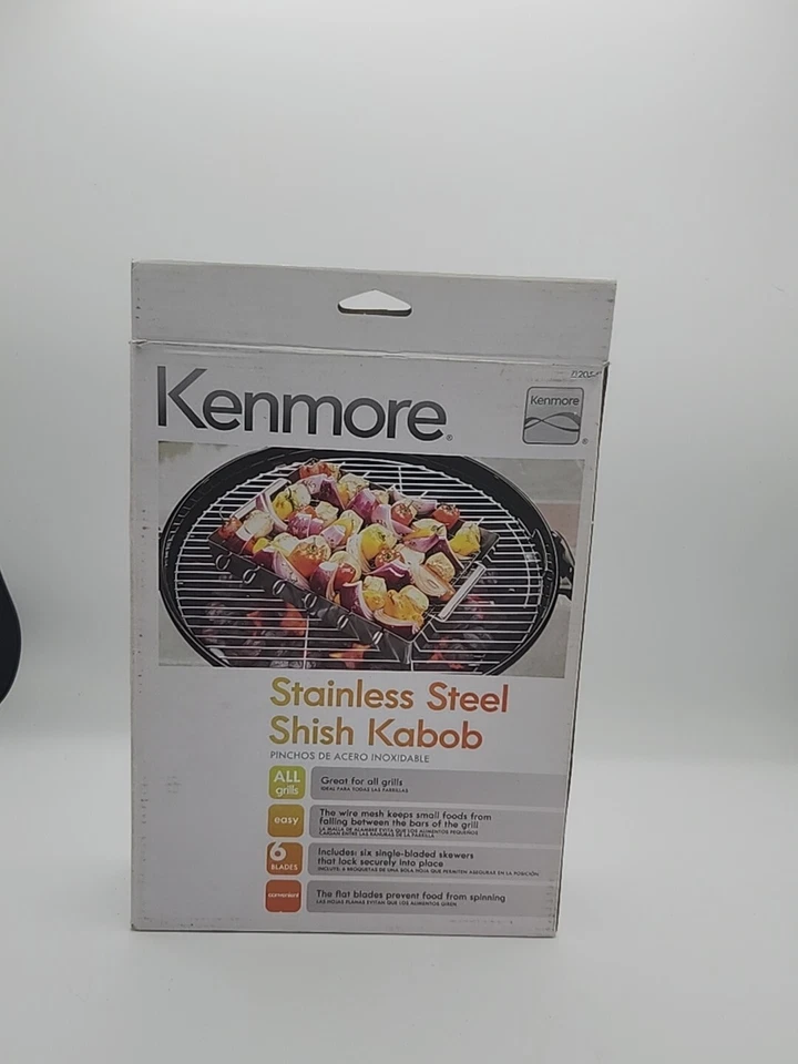 STAINLESS STEEL SHISH  KABOB SET By Kenmore - Image 2 of 2