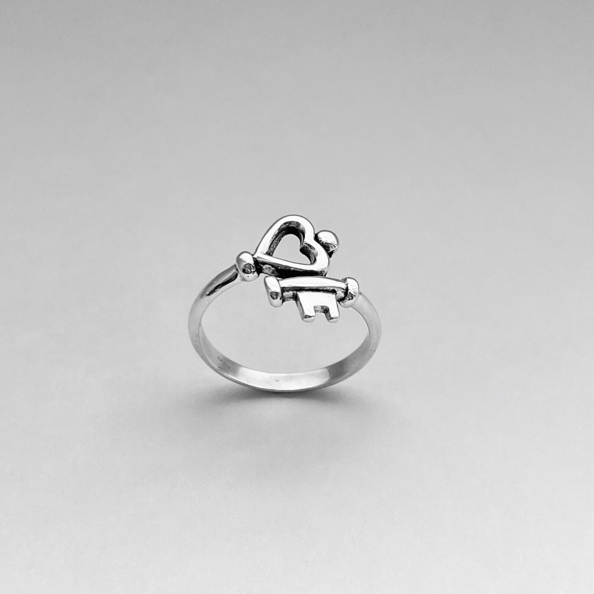 Sterling Silver Key To My Heart Ring, Silver Ring, Rings