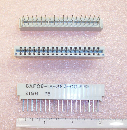 QTY (5) 18 POSITION 36 PIN EDGE CARD CONNECTORS 6AF06-18-3F3-00 EXT TAIL 3.96mm - Picture 1 of 1
