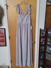 Show Me Your Mumu Best Day Ever Weddings June Maxi Dress, Dove Gray, XXL, NEW