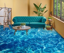 3D Blue Water SKE3200 Floor WallPaper Print Decal Epoxy Floor Deco Kay
