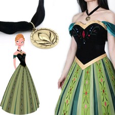 Vestido Princesa Anna Frozen Vestido Anna Princesa Bordado Animación Juegos con disfraces