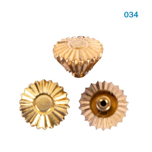 Three Pieces Swiss Watch Crown Gold #034# - Picture 2 of 5