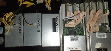 2X Bitmain Antminer S9 14.5 TH/s Bitcoin Miner with APW3 Power Supplies.