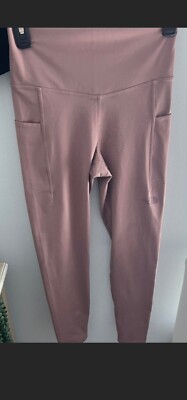Northface Womens Leggings Side Pockets Size Med Vintage Plum