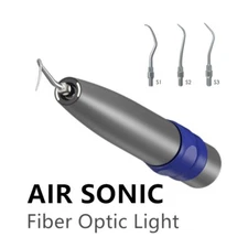 SONIC L Fiber Optic Light Airscaler Dental Air Sonic Scaler KaVo Coupling 3 Tips