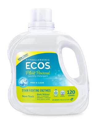 Plant Powered Liquid Laundry Detergent with Stain-Fighting Enzymes, Free &