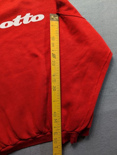 Vintage Lotto Red Sweatshirt Mens size L - Picture 22 of 23