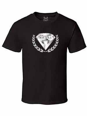 NW MENS PRINTED DIAMOND DOPE YOLO GRAPHIC DESIGN WHITE BLACK BLUE T-SHIRT ALL SZ