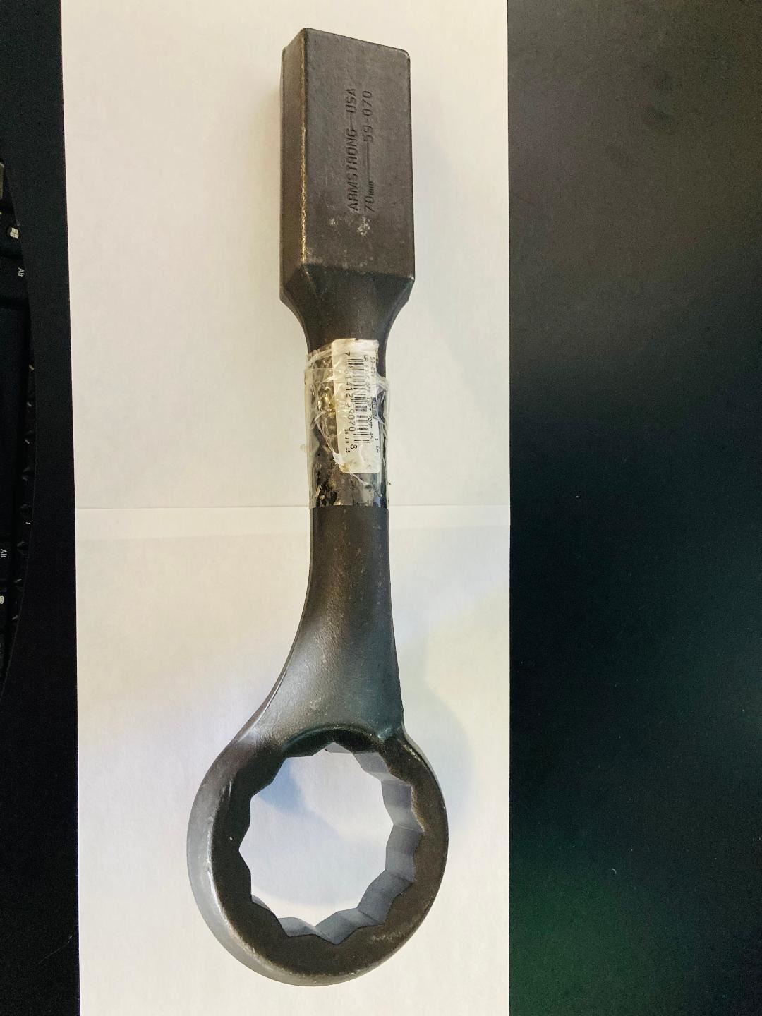 Armstrong 59-070 70mm Black Oxide 12 Point 45° Offset Striking Wrench USA