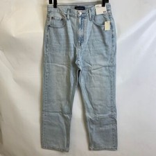 AEROPOSTALE '90s Super High-Rise Baggy Jeans Women's Size 6S Blue 9717