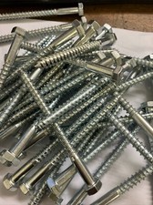 M8 x 100 SET OFF 49 STEEL ZINC PLATED COACH BOLTS. BRAND NEW