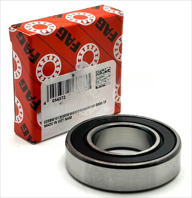 NEW FAG 6005 C 2HRS C3 DEEP GROOVE BALL BEARING, RUBBER SEALED 25x47x12 mm