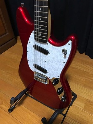 Bacchus BMS-1R CAR Electric Guitar Candy Apple Red Mustang Style