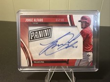 Jorge Alfaro Panini Patch Auto /10 In Great Condition