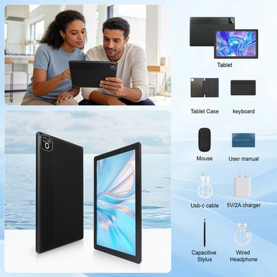 Urao Android 16 10.1'' Tablet 36(6+30)GB RAM +256GB ROM Octa-core 6000mAh Wifi 6
