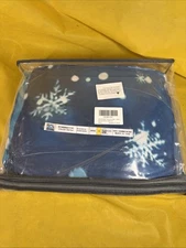 Microfiber Sheets Print Snowflake Pattern Christmas Holidays Queen New AM4