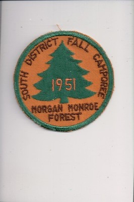 1951 South District Fall Camporee Morgan Monroe Forest patch