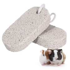 2 Pcs Pet Calcium Mineral Teeth Grinding Stone 9x4.5 cm Pet Molars Stone for