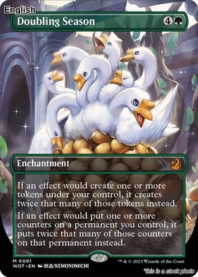 Doubling Season (Anime Borderless) EN [WOT - 81] - NM TCG MTG
