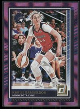 2025 Donruss WNBA Karlie Samuelson Purple Laser #/99 Minnesota Lynx #50