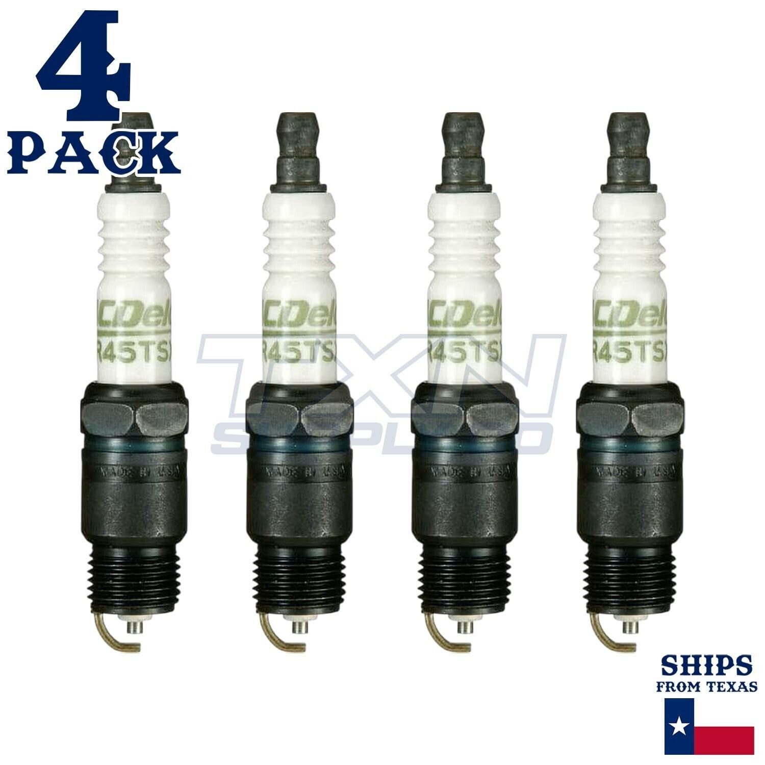 4 Pack Genuine GM ACDelco Spark Plugs R45TSX