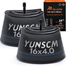 2-PCS 16x4.0 Heavy Duty E-Bike Tubes 16 x 4.0 Schrader Valve Inner Tubes