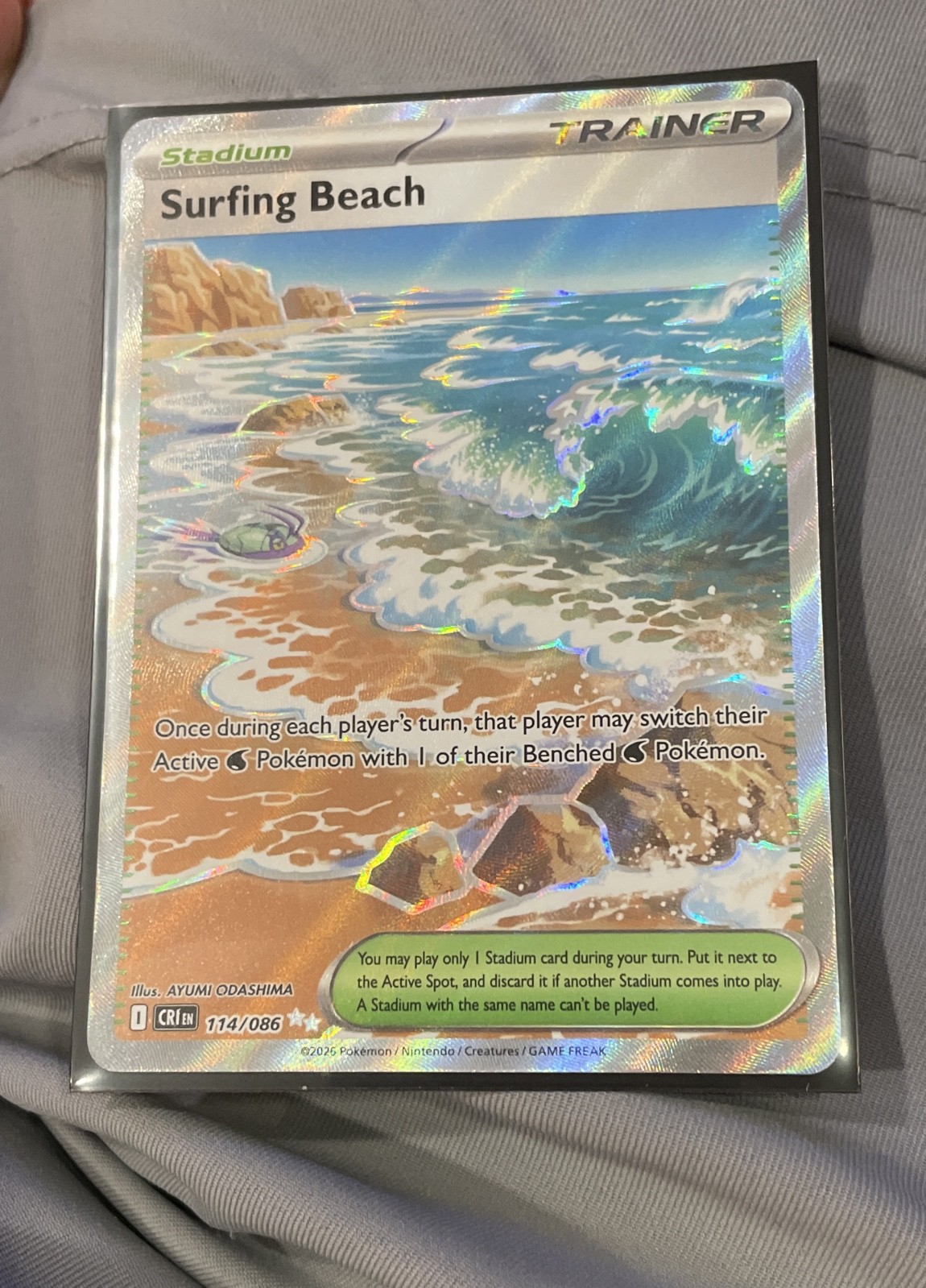 Surfing Beach 114/086 Me04: Chaos Rising Holo