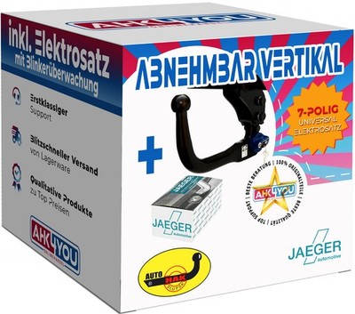 AUTOHAK AHK für Mazda 6 Limo & Fließheck 08-13 vert. abnehmbar + 7-pol ES ABE