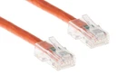 CAT6 Ethernet Patch Cable, Non-Booted, 5 Foot, Orange - Lifetime Warranty
