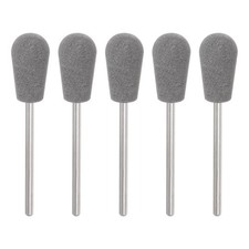 5pcs, Rubber Polishing Bit Buffing Wheels 120 Grit 10mm Round Grinding Head