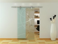 Glaswerk Westfalen - Porte coulissante en verre 775x2025 mm, porte de pièce 33