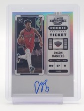 DYSON DANIELS 2022-23 CONTENDERS OPTIC SILVER ROOKIE TICKET AUTO #102 Q7035