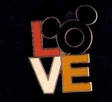 Disney Walt World LOVE Trading Open Mickey Mouse Ears 2007 pin