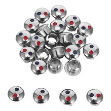24 Pcs Faucet Decorative Hole Plug Handle Indicator Buttons Replacement Parts