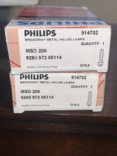 Philips MSD 200 Bulb Belgium new in box lot of 2 Martin Lamp
