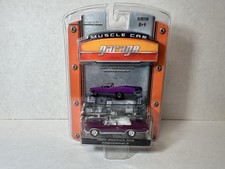 Greenlight 1967 Pontiac GTO Convertible Plum Mist Muscle Car Garage 1:64 Diecast