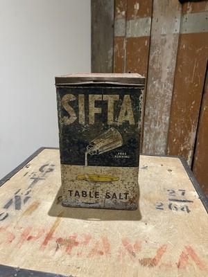 Vintage Sifta Tafel Salz Dose von Palmer Mann und Co Cartoon Matrose freilaufend