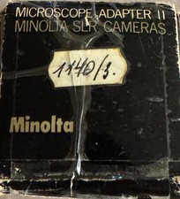 Minolta Microscope Adapter II Minolta SLR Series Cameras - New - Open Box
