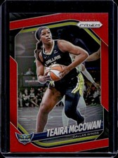 2025 Panini WNBA Prizm Teaira McCowan Red #/299 Wings