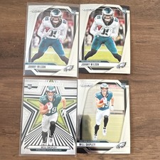 Panini Prizm Johnny Wilson Will Shipley Rookie Eagles Card Lot (4 Cards)