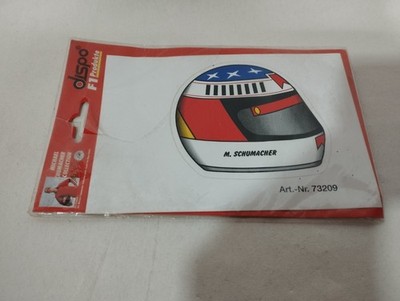 Michael Schumacher, Aufkleber, Helmform, 73209, OVP mit Riss