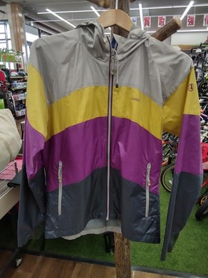 AIGLE Nylon Jacket M Gray Yellow Purple Casual Used