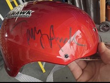 Tony Hawk Signed Skateboarding Helmet Huckjam Bell Bird House Autograph