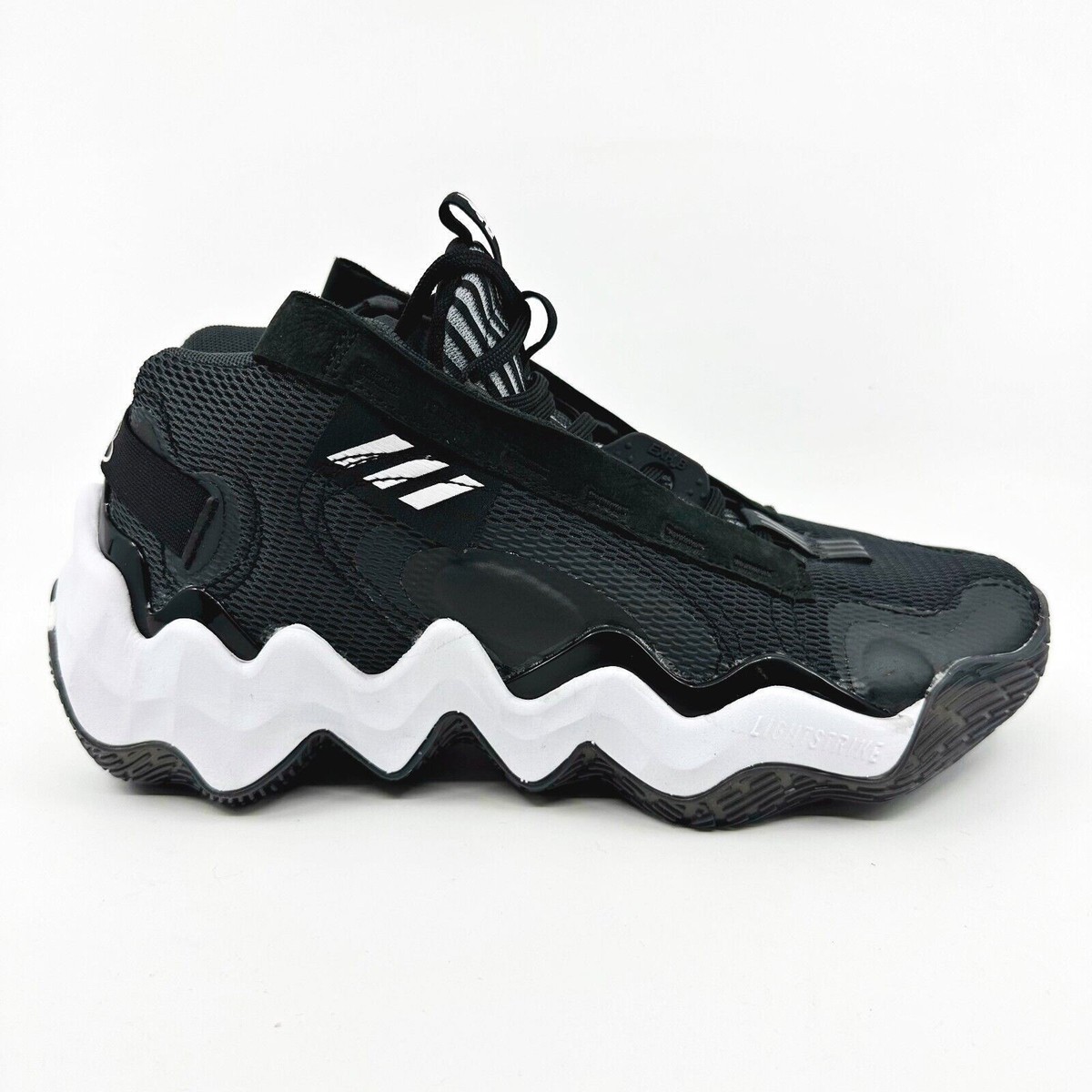 Adidas Exhibit B Candace PE Black White Womens Basketball Sneakers